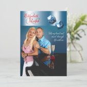 LR Destiny Las Vegas Wedding | CHAMPAGNE GLINSTERI Kaart (Staand voorkant)