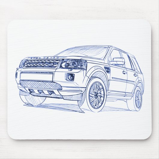 LR Freelander 2011 Muismat (Voorkant)