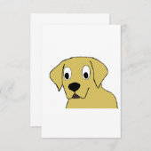 LR gele cartoon Bedankkaart (Voorkant / Achterkant)