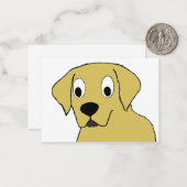 LR gele cartoon Notitiekaartje (Voorkant / Achterkant in situ)