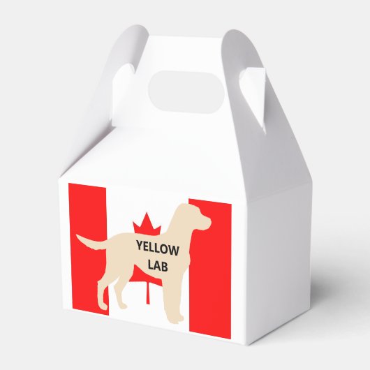 LR gele laboratoriumnaam silhouet op flg Bedankdoosjes (Voorkant Zijde)