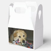 LR gele laboratoriumpupil met speelgoed Bedankdoosjes (Geopend)