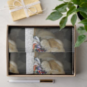 LR gele laboratoriumpupil met speelgoed Tissuepapier (Geschenk)