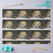 LR gele laboratoriumpupil met speelgoed Tissuepapier (Craft)