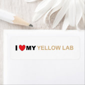 LR gele liefde Etiket (Insitu)