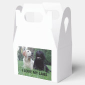 LR I Love My Labs with Afbeelding Bedankdoosjes (Geopend)