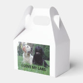 LR I Love My Labs with Afbeelding Bedankdoosjes (Voorkant Zijde)