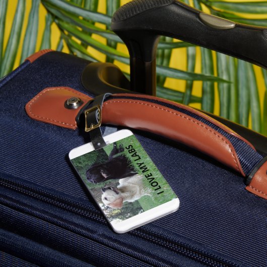 LR Ik hou van mijn Labs met foto Bagagelabel (Voorkant Insitu 1)