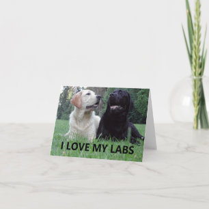 LR Ik hou van mijn Labs met foto Kaart
