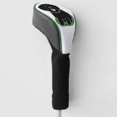 LR kawaii cartoon zwart lab Golfheadcover (Schuin)