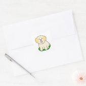 LR kawaii gele lab Vierkante Sticker (Envelop)