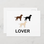 LR-liefhebber alle kleuren silhouet Briefkaart (Voorkant / Achterkant)