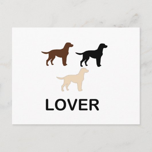 LR-liefhebber alle kleuren silhouet Briefkaart (Voorkant)