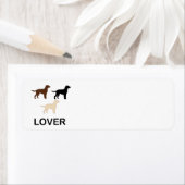 LR-liefhebber alle kleuren silhouet Etiket (Insitu)