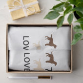 LR-liefhebber alle kleuren silhouet Tissuepapier (Geschenk)