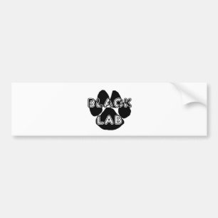 LR-naampagina zwart Bumpersticker
