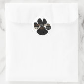 LR-naampootje Ronde Sticker (Tas)