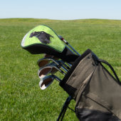 LR zwarte labvergadering Golfheadcover (Insitu)