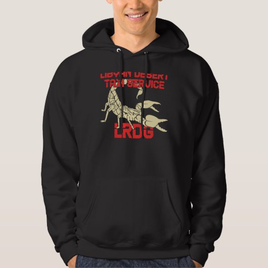 LRDG Britse Special Force Range Desert Group Liby Hoodie (Voorkant)