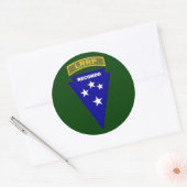 LRRP Recondo - Americal 1 Ronde Sticker (Envelop)