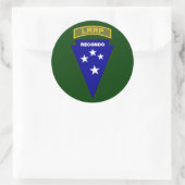LRRP Recondo - Americal 1 Ronde Sticker (Tas)