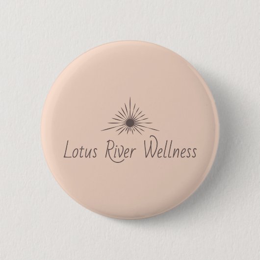 LRW Sun Logo Brand gedempte blush Button (Voorkant)