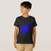 L's blauwe vlam t-shirt (Voorkant volledig)