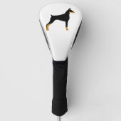 LS Doberman Pinscher kleurensilo Golfheadcover (Voorkant)