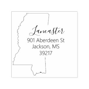 LS Status van Mississippi — Stempel retouradre