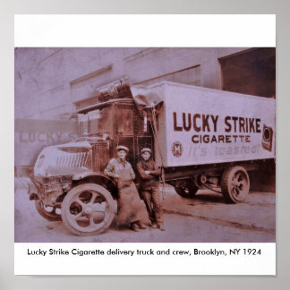 LS Truck Print Copy, Lucky Strike Cigarette del..