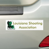 LSA-Logo, Louisiana Shooting Association Bumpersticker (Op auto)
