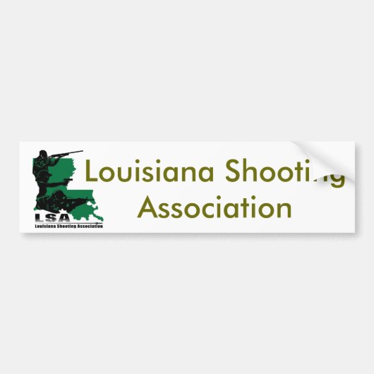 LSA-Logo, Louisiana Shooting Association Bumpersticker (Voorkant)