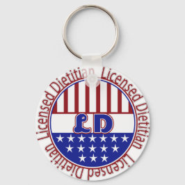 LSD Licensed Dietitian PATRIOTIC Sleutelhanger