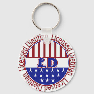 LSD Licensed Dietitian PATRIOTIC Sleutelhanger