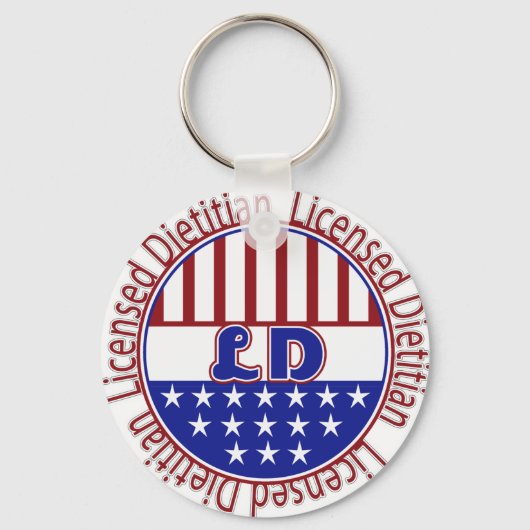 LSD Licensed Dietitian PATRIOTIC Sleutelhanger (Voorkant)