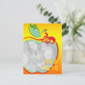 L'Shana Tova (appelhoningraat) Fotokaart Briefkaart (Staand voorkant)