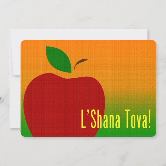 L'Shana Tova Apple Kaart (Voorkant)