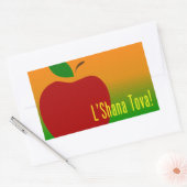L'Shana Tova Apple Rechthoekige Sticker (Envelop)