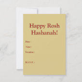 L'Shana Tova : elegante appel Kaart (Achterkant)