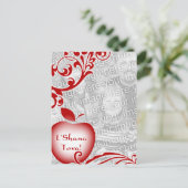 L'Shana Tova : florale appelfotokaart Briefkaart (Staand voorkant)