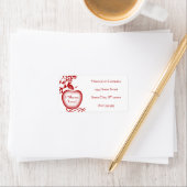 L'Shana Tova Flourish Apple Etiket (Insitu)