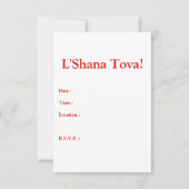 L'Shana Tova: fotokaart voor appelhoningraat Kaart (Achterkant)