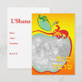 L'Shana Tova: fotokaart voor appelhoningraat Kaart (Voorkant / Achterkant)