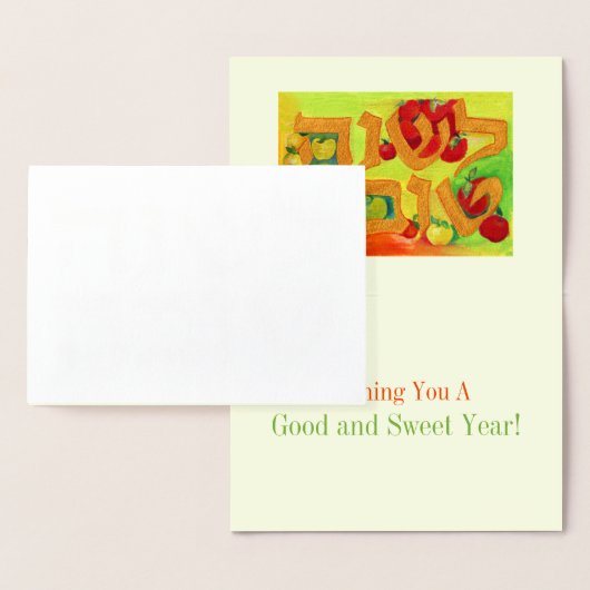 L'Shana Tova Goud Folie Kaarten (Display)