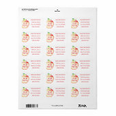 L'Shana Tova Honeycomb Apple Etiket (Full Sheet)