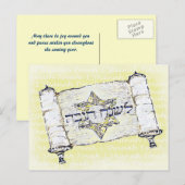 L'Shanah Tovah Briefkaart (Voorkant / Achterkant)