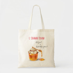 L'Shanah Tovah! Een goed en lief Nieuwjaar Honey Tote Bag