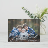 L'SHANAH TOVAH | HANDGESCHREVEN FOTOGROET FEESTDAGENKAART (Staand voorkant)