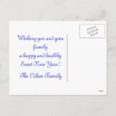 L'shanah Tovah Kaart (Achterkant)