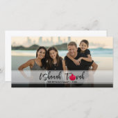 L'Shanah Tovah Pomegranate Elegant Script Photo (Voorkant / Achterkant)